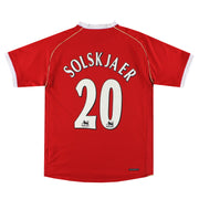 2006-07 Camiseta de local Nike del Manchester United Solskjaer #20 M