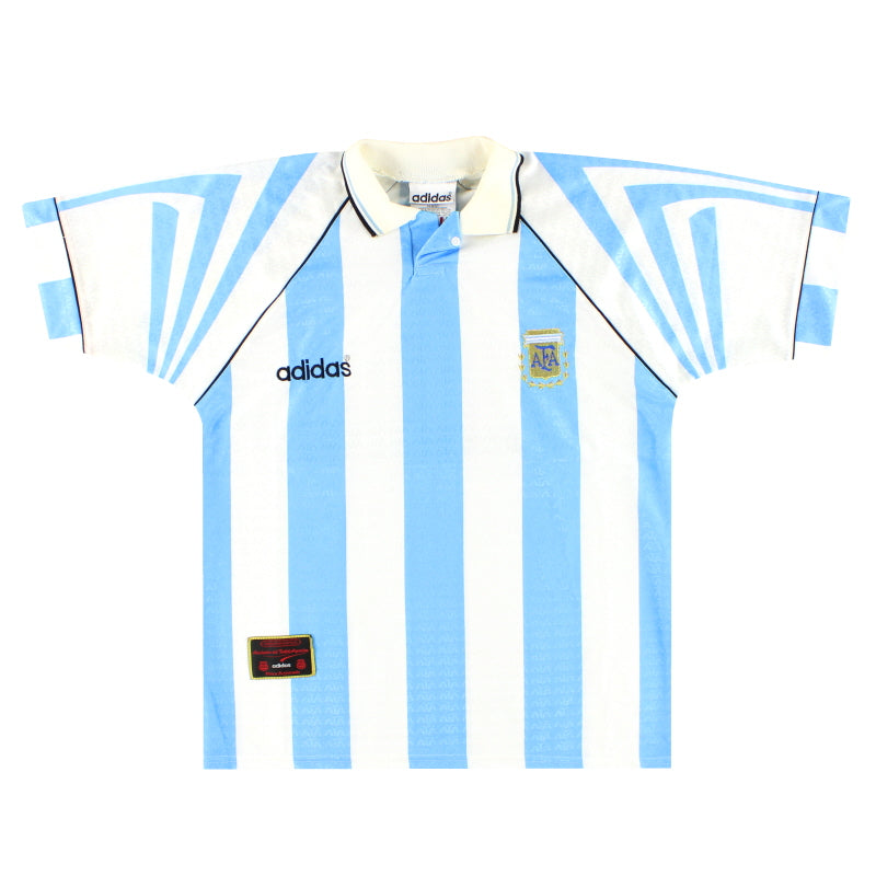 Camiseta de la primera equipación del Argentina adidas 1996-98 *Impecable* M