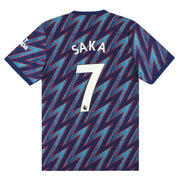 Camiseta de la tercera equipación del Arsenal adidas 2021-22 de Saka #7 *con etiquetas* L