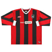 Camiseta de visitante de manga larga Reebok del Manchester City 2003-04 XXL