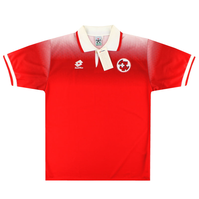 Camiseta Local Lotto de Suiza 1996-98 *con etiquetas* L