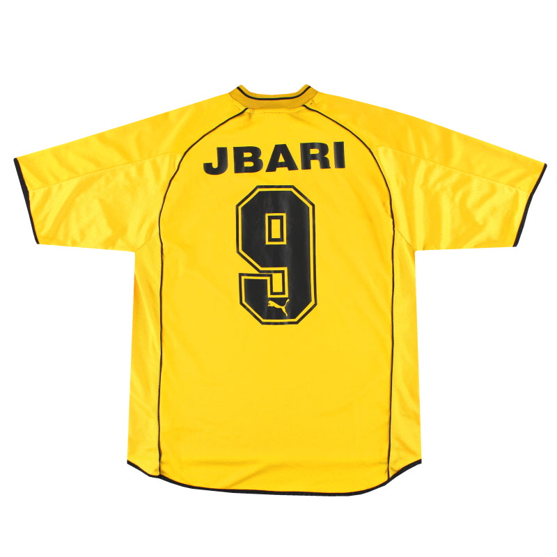 Camiseta de local Puma del Aris Salónica 2001-02 Jbari #9 XL