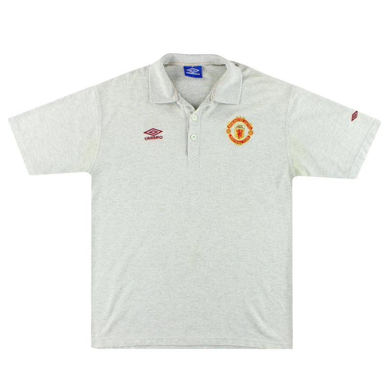 Camiseta polo Umbro del Manchester United 1996-97, talla XL