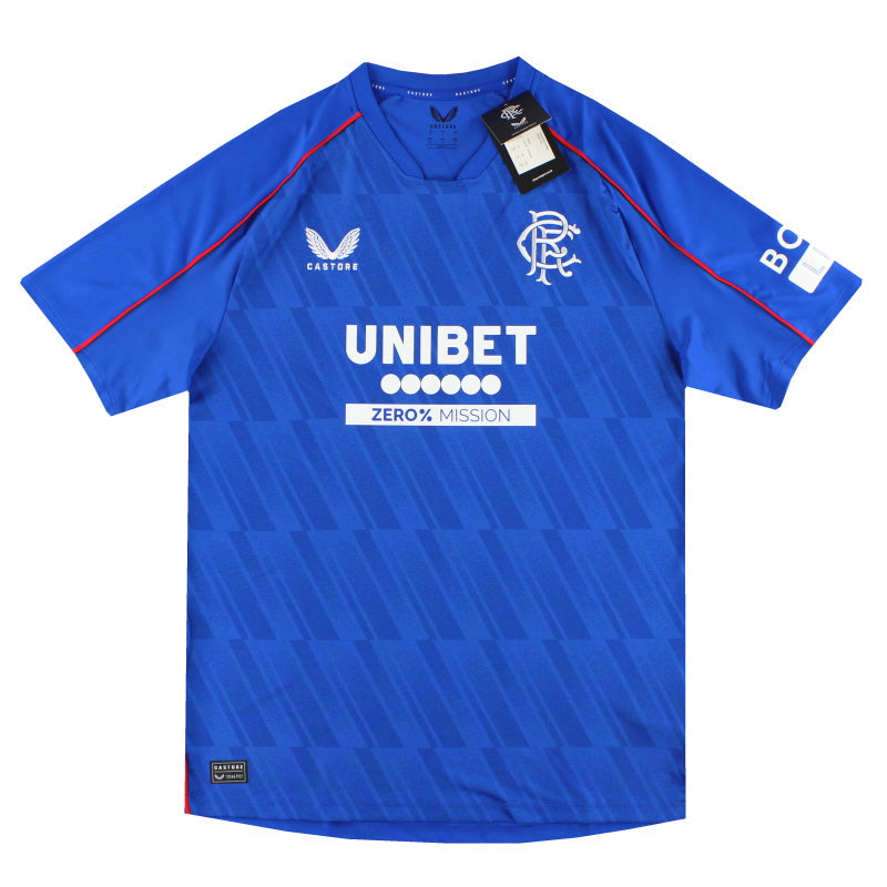 Camiseta de casa Castore de los Rangers 2024-25 *Nueva en caja* XL