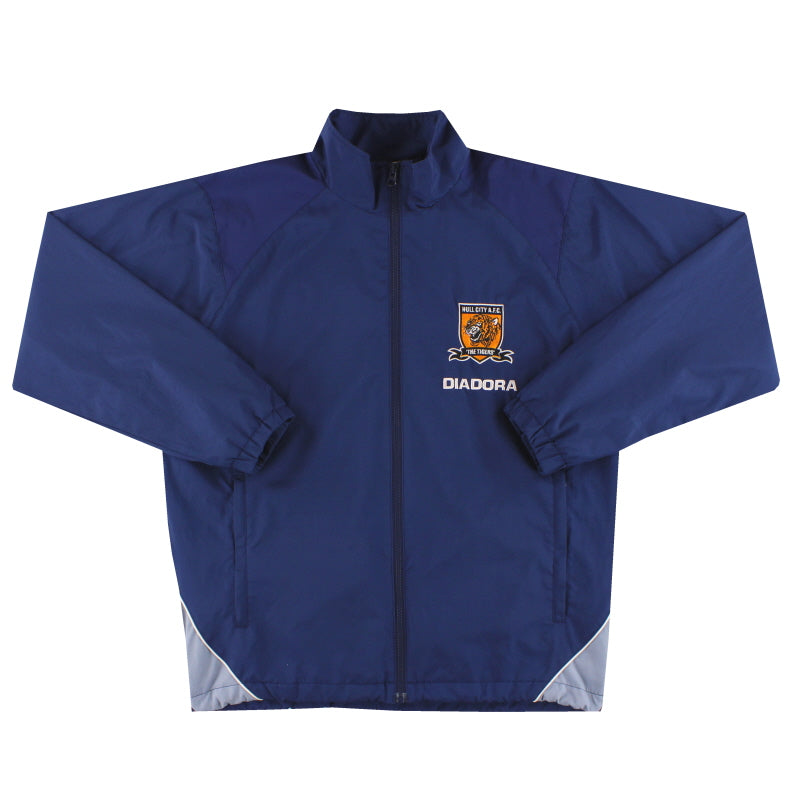 2005-06 Hull City Diadora Track Jacket S - Classic Football Kit