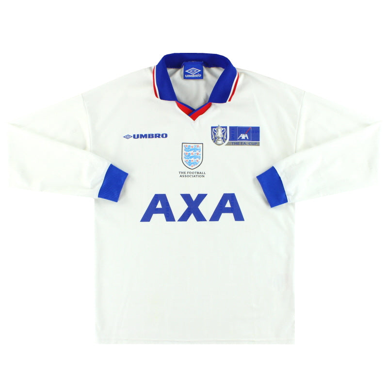 1998-99 Inglaterra Umbro FA Cup Camiseta de entrenamiento manga larga M