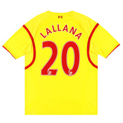 2014-15 Liverpool Warrior Away Shirt Lallana #20 *Mint* L - Classic Football Kit
