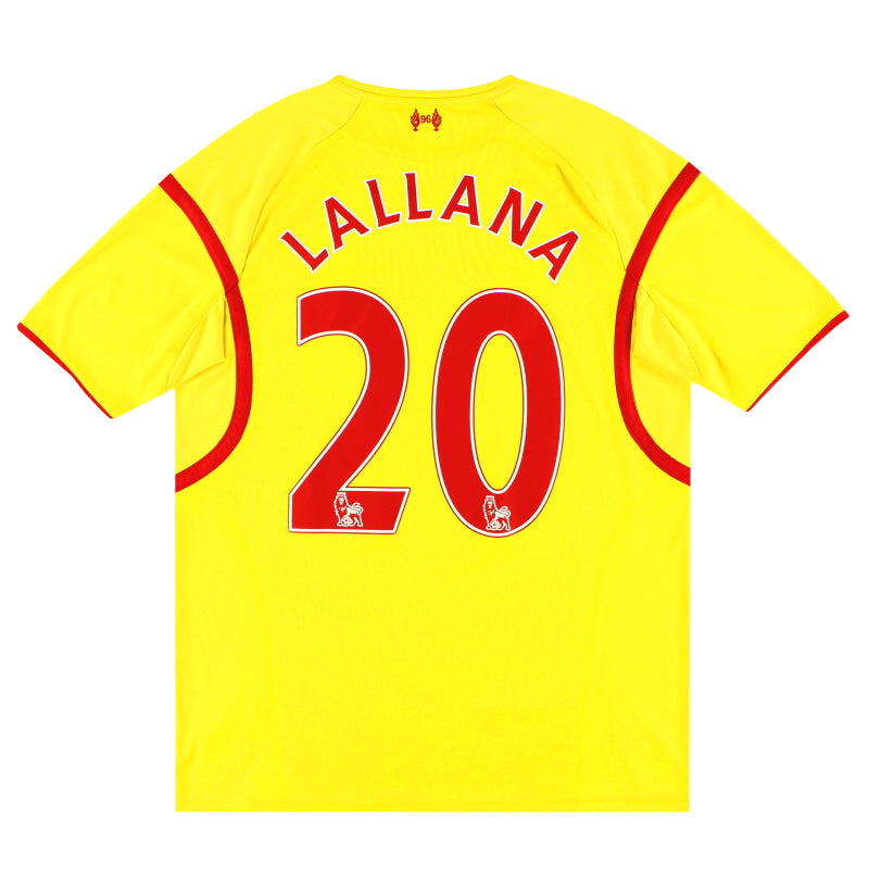2014-15 Liverpool Warrior Away Shirt Lallana #20 *Mint* L - Classic Football Kit