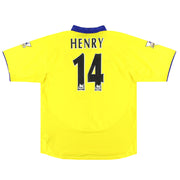 Camiseta de visitante del Arsenal Nike Henry #14 XL 2003-05