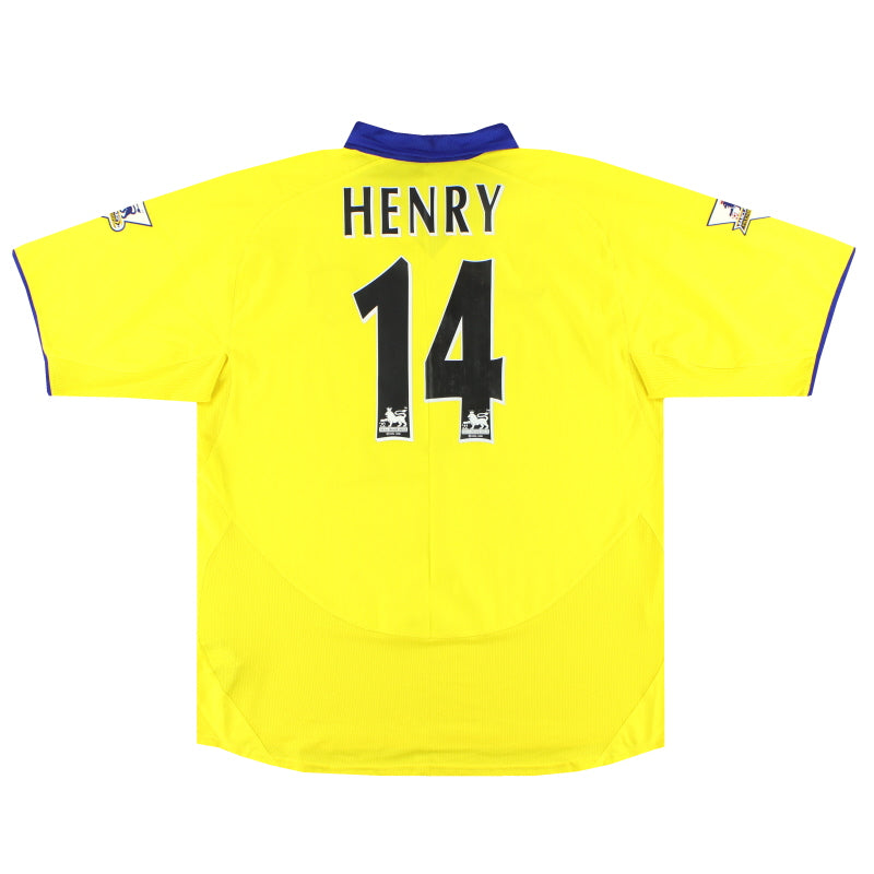 Camiseta de visitante del Arsenal Nike Henry #14 XL 2003-05
