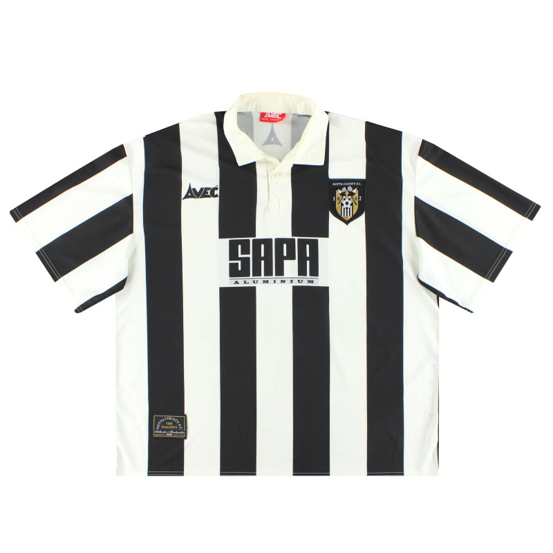 1997-99 Notts County Camiseta de casa Avec XL