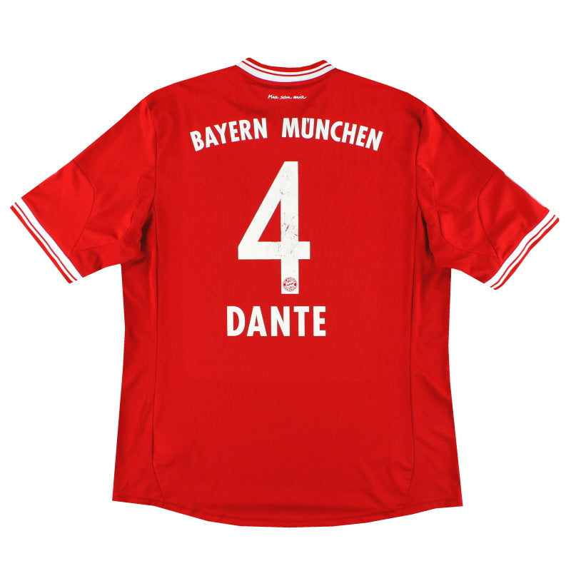 2013-14 Bayern Múnich camiseta local adidas Dante #4 XL