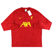 Camiseta de manga larga de calentamiento Liverpool Nike Home 2024-25 *Nueva con etiquetas* Talla XL