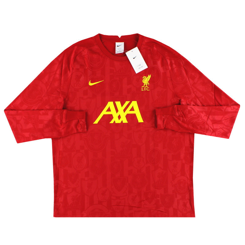 Camiseta de manga larga de calentamiento Liverpool Nike Home 2024-25 *Nueva con etiquetas* Talla XL