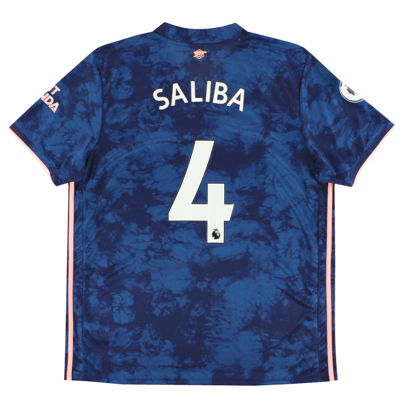 Camiseta del Arsenal adidas Tercera Equipación 2020-21 Saliba #4 XL