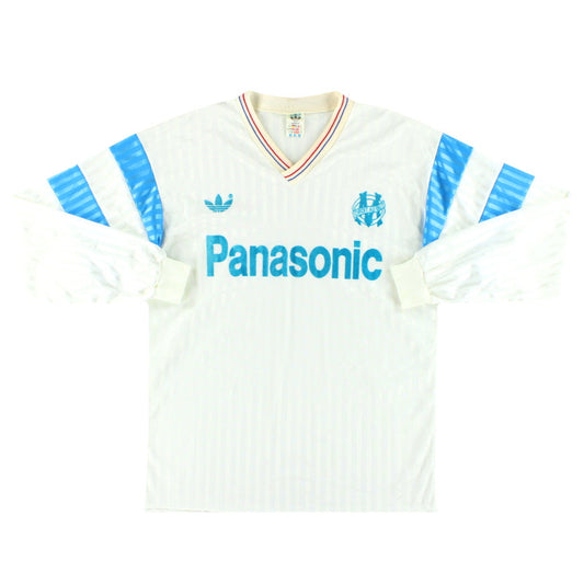 1990-91 Olympique Marseille adidas Home Shirt L/S L