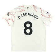 Camiseta de Visitante del Arsenal 2020-21 adidas D. Ceballos #8 XL
