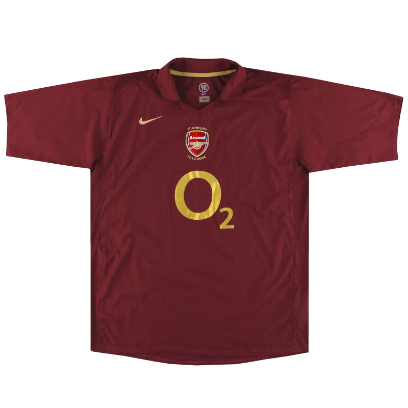 2005-06 Arsenal Nike Commemorative Highbury Home Shirt *Mint* XL