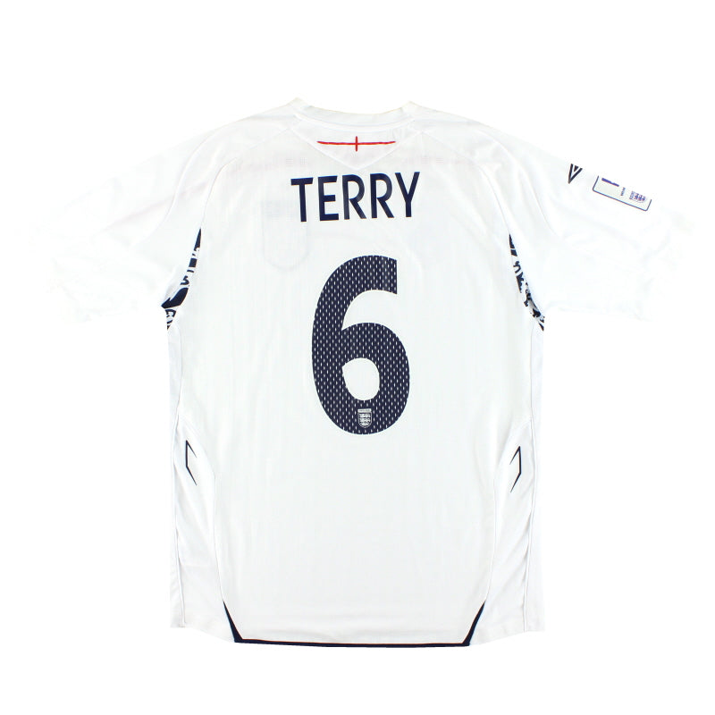 2007-09 Inglaterra contra Brasil Camiseta Umbro Local Terry #6 L
