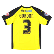 Camiseta de Visitante del Colchester United Puma Match Issue 2014-15 Gordon #3 M