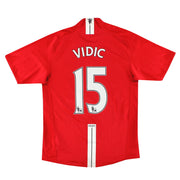 2007-08 Camiseta local Nike del Manchester United Vidic #15 S