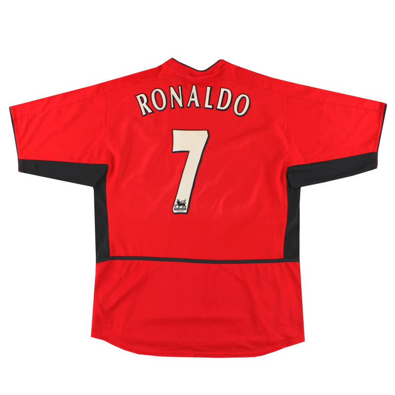 2002-04 Camiseta de local Nike del Manchester United Ronaldo #7 *Impecable* L