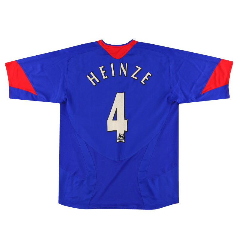 Camiseta del Manchester United Nike de Visitante 2005-06 Heinze #4 *Impecable* L