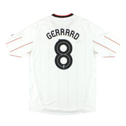2010-12 Liverpool adidas Camiseta de visitante Gerrard #8 XL