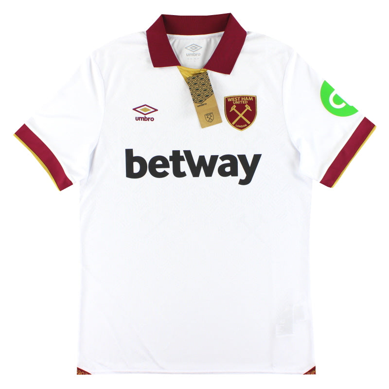 Camiseta de visitante Umbro del West Ham 2024-25 *Nueva en caja* L