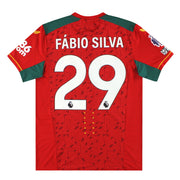 Camiseta de visitante Pro Castore de los Wolves 2023-24 Fabio Silva #29 *Impecable* M