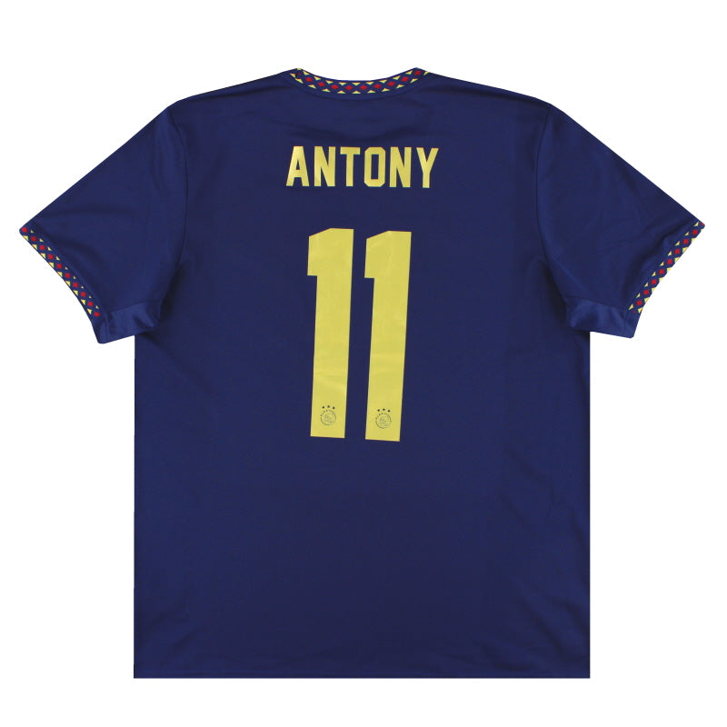 Camiseta Visitante Ajax adidas 2022-23 Antony #11 *Nueva* XL