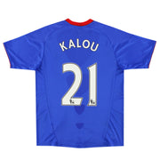 2010-11 Camiseta de Local Chelsea adidas Kalou #21 Talla L.Niños