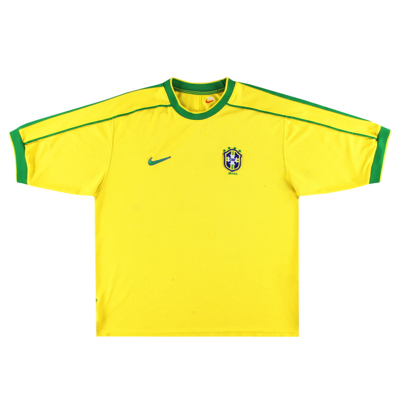 Camiseta Nike de local de Brasil 1998-00 Talla L