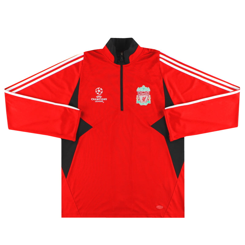 2007-08 Liverpool adidas Champions League Sudadera con media cremallera L