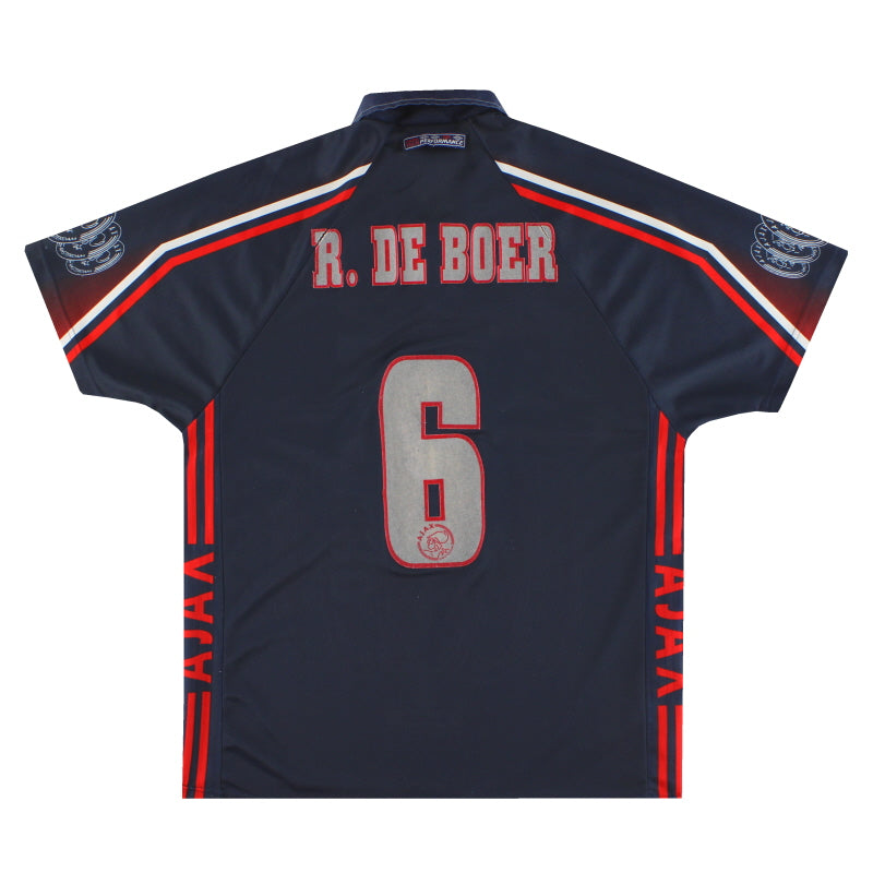 Camiseta de visitante Umbro del Ajax 1997-98 R.De Boer #6 Talla L