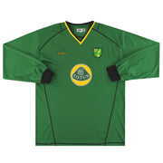 Camiseta de visitante del Norwich City 2003-04 Manga Larga XL
