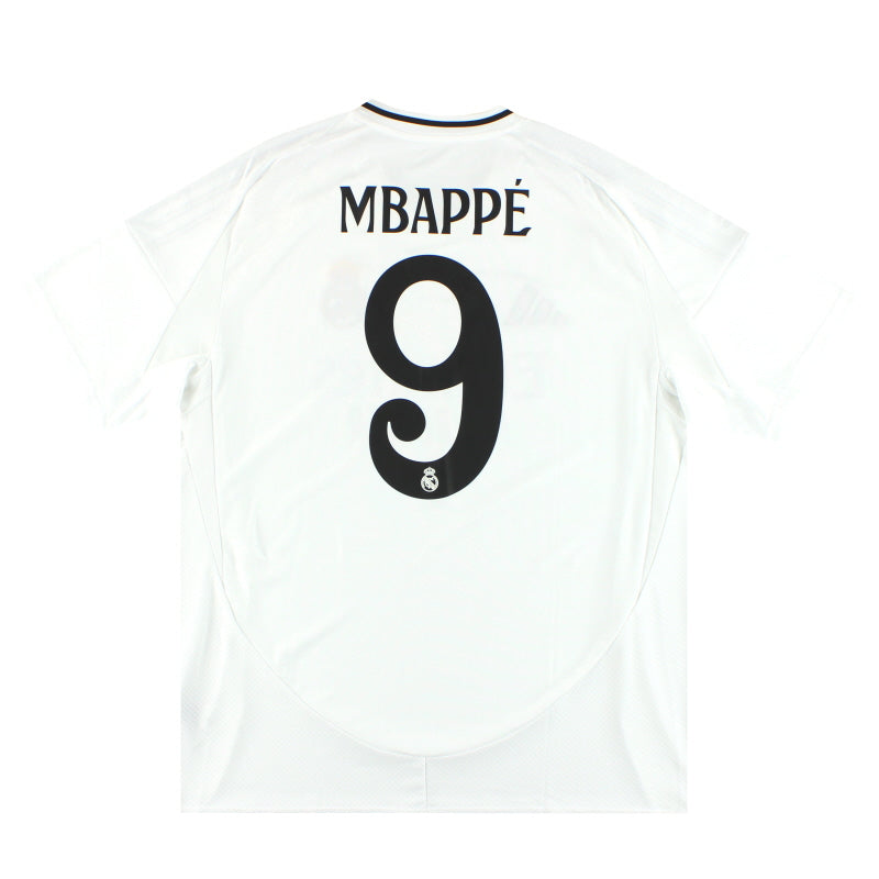 Camiseta adidas de local del Real Madrid 2024-25, Mbappé #9 *con etiquetas* XL