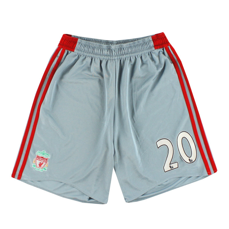 2008-10 Liverpool adidas Pantalones Cortos de Visitante #20 M