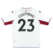 Camiseta Visitante Kappa Kombat del Aston Villa 2021-22 Coutinho #23 L