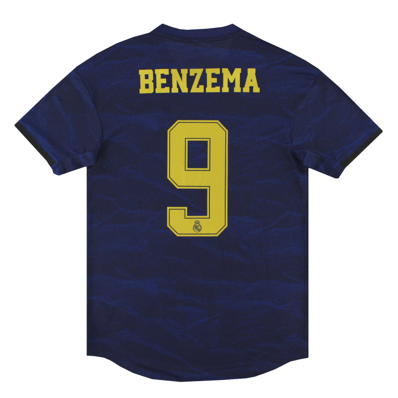2019-20 Real Madrid adidas Authentic Away Shirt Benzema #9 *w/tags* M - Classic Football Kit