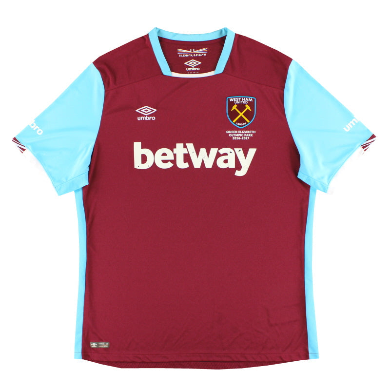 Camiseta de local Umbro West Ham 2016-17 Talla XXL