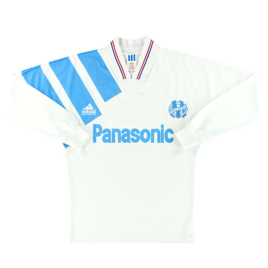 1991-92 Olympique Marseille adidas Home Shirt L/S S