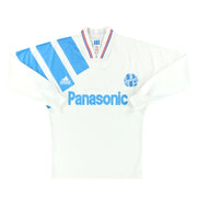Camiseta de local del Olympique de Marsella adidas 1991-92 manga larga