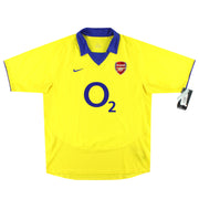 Camiseta visitante del Arsenal Nike 2003-04 *con etiquetas* L