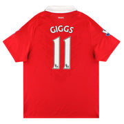 Camiseta de local Nike del Manchester United 2010-11 Giggs #11 L