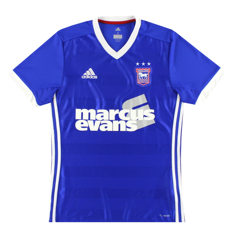 2017-18 Ipswich adidas Camiseta Local *Impecable* S
