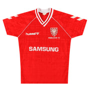 Camiseta de visitante Hummel del Wimbledon 1990-91, talla L para niños