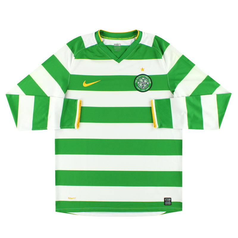 2008-10 Camiseta de local manga larga Nike del Celtic Talla M