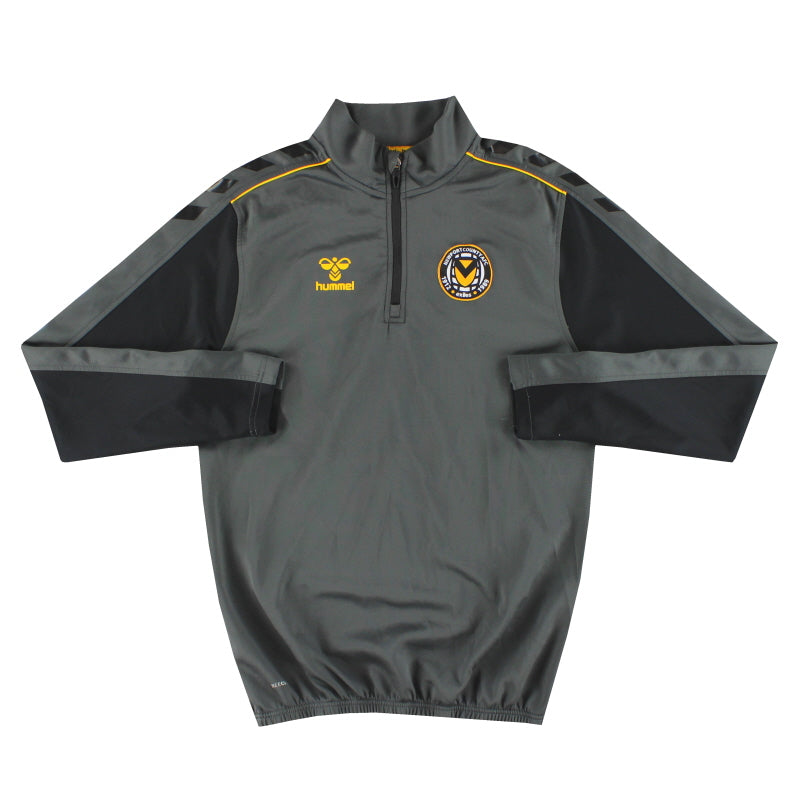Sudadera de entrenamiento Newport County Hummel con cremallera de 1/4, 2020 Talla S