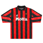 1993-94 AC Milan Lotto Camiseta Local #9 M/L G
